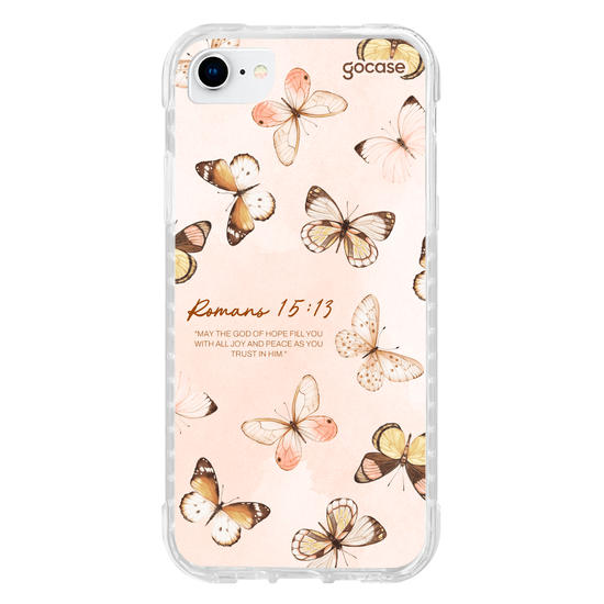 Capinha para celular Borboletas - Versículos Bíblicos