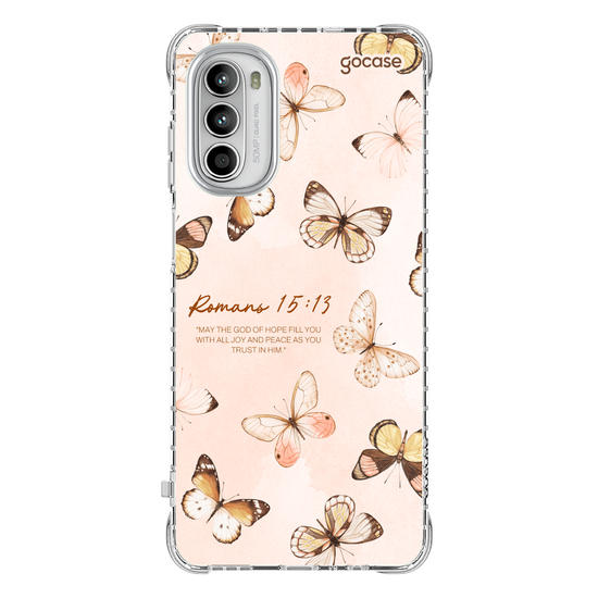 Capinha para celular Borboletas - Versículos Bíblicos