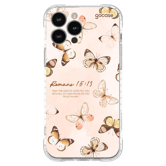 Capinha para celular Borboletas - Versículos Bíblicos