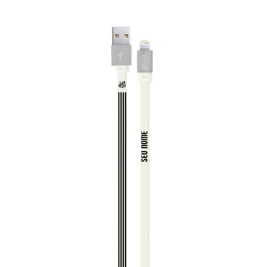 Cabo Personalizado iPhone Gocase Lightning (Certificado Apple) - Santos - Listras - Customizável