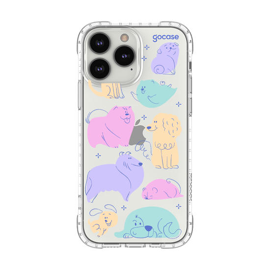 Capinha para celular  Cachorros Coloridos Pastel