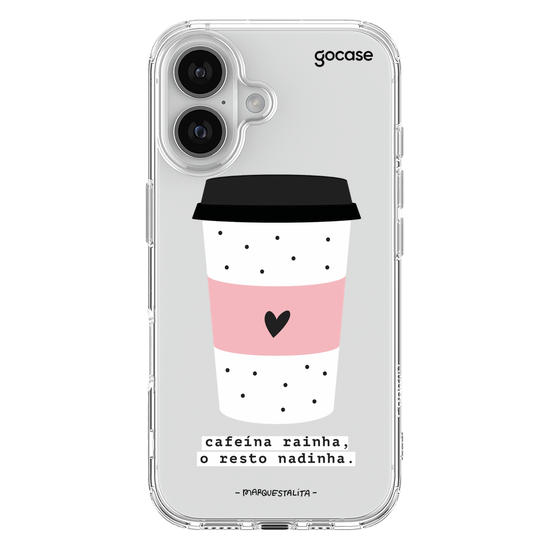 Capinha para celular Cafeína Rainha