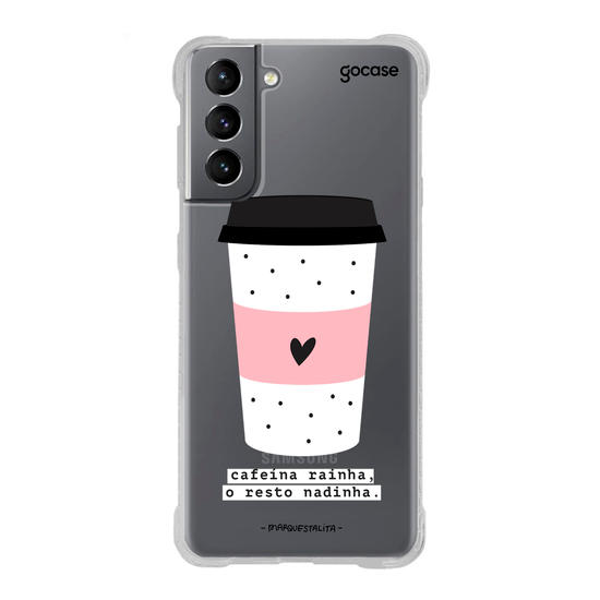 Capinha para celular Cafeína Rainha