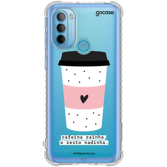 Capinha para celular Cafeína Rainha