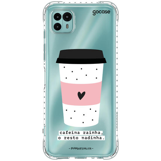 Capinha para celular Cafeína Rainha