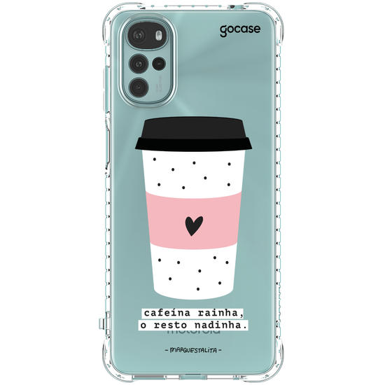 Capinha para celular Cafeína Rainha