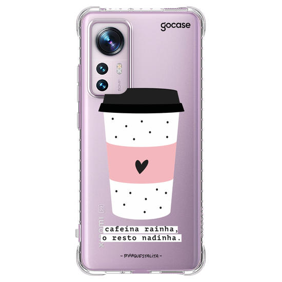 Capinha para celular Cafeína Rainha