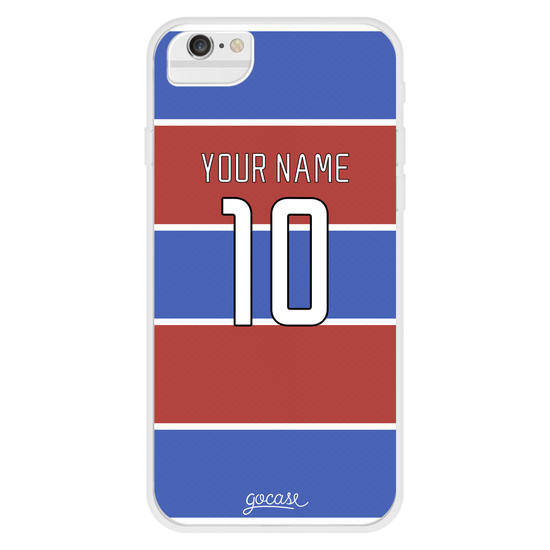 Team Jersey Blue Red White Stripes Phone Case Gocase