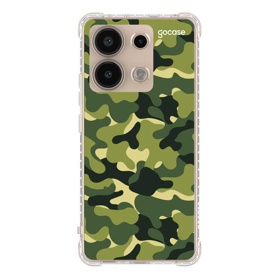 Capinha para celular Camuflagem Militar Vertical