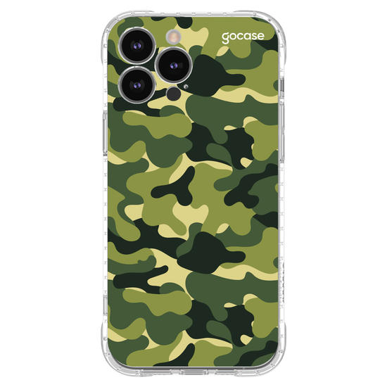 Capinha para celular Camuflagem Militar Vertical