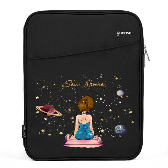 Capa Para Notebook Slim - Garota universo