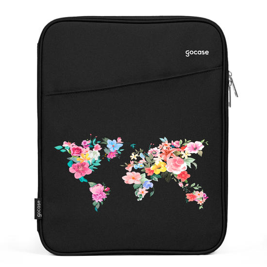 Capa Para Notebook Slim - Mapa Floral