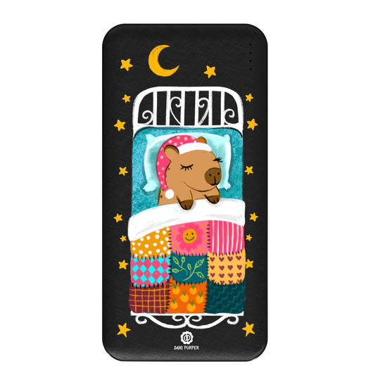 Carregador Portátil Fast Charge - Capivara Dormindo