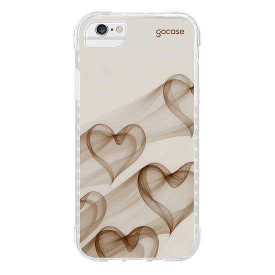 Capinha para celular  Cappuccino Hearts