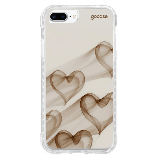 Capinha para celular  Cappuccino Hearts