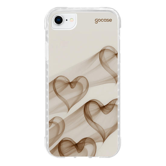 Capinha para celular  Cappuccino Hearts