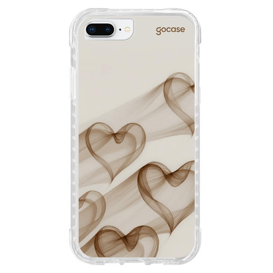 Capinha para celular  Cappuccino Hearts
