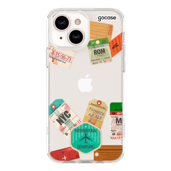 Trip Stamps Handwritten Phone Case