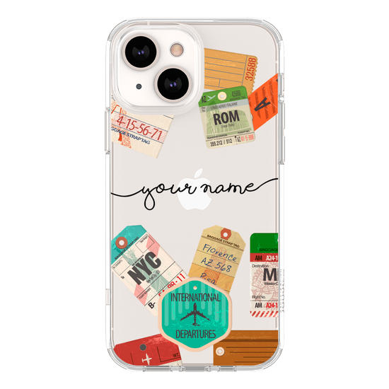 Trip Stamps Handwritten Phone Case