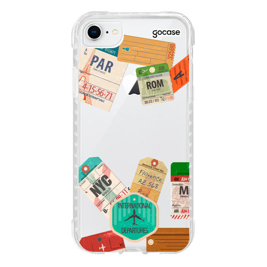 Capinha para celular Carimbos de Viagem Manuscrita