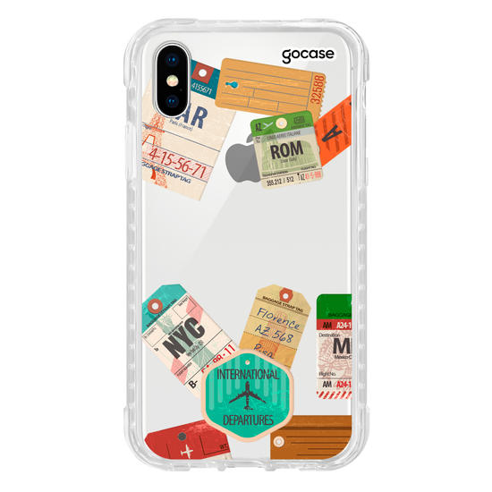 Capinha para celular Carimbos de Viagem Manuscrita