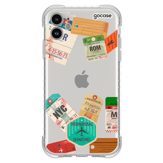 Capinha para celular Carimbos de Viagem Manuscrita