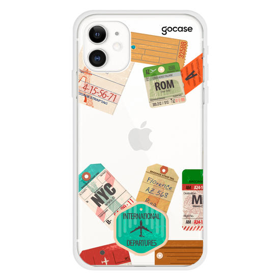 Trip Stamps Handwritten Phone Case