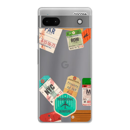 Trip Stamps Handwritten Phone Case
