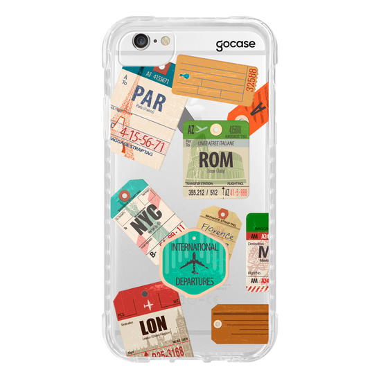 Capinha para celular Carimbos de Viagem