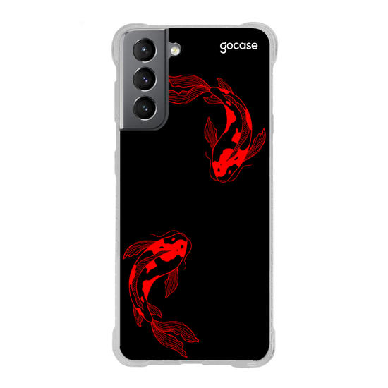 Capinha para celular Carpas Vermelhas