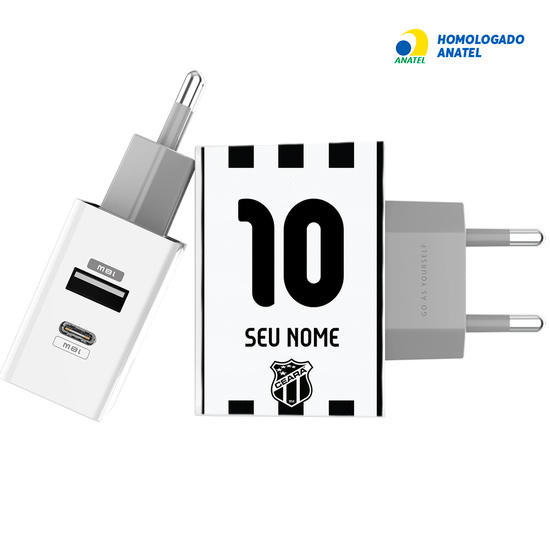 Carregador Turbo Power18W Gocase - Iphone / Android - Ceará - Uniforme 1 - 2020