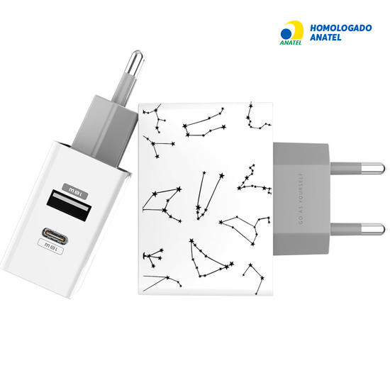 Carregador Turbo Power 18W Gocase - Iphone / Android - A Culpa é do Signo by Bruna Vieira