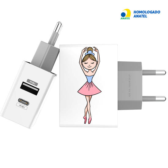 Carregador Turbo Power 18W Gocase - Iphone / Android - Coisas de Bailarina