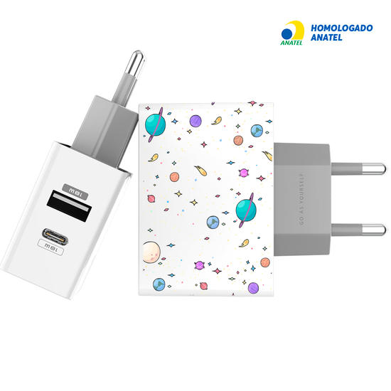 Carregador Turbo Power 18W Gocase - Iphone / Android - Planetinhas