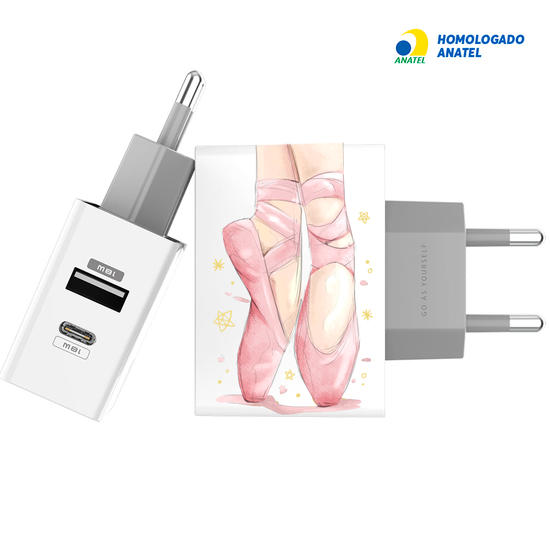 Carregador Turbo Power 18W Gocase - Iphone / Android - Ponta do Pé
