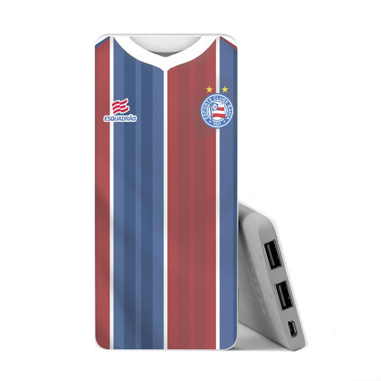 Power Bank Slim Portable Charger (5000mAh) - Carregador Portátil Power Bank Slim (5000mAh) - ESPORTE CLUBE BAHIA UNIFORME II