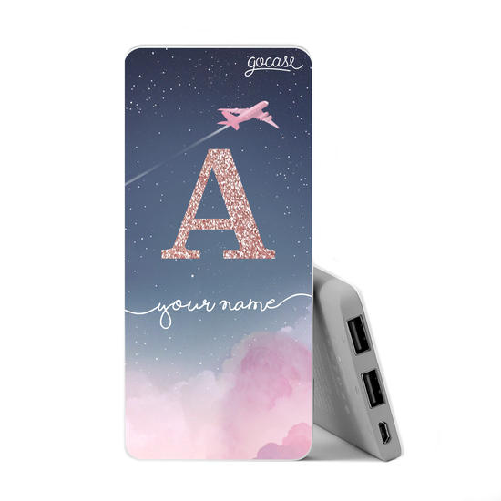 Power Bank Slim Portable Charger (5000mAh) - Sweet Travel Glitter