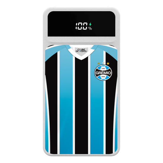 Carregador Portátil Turbo 10000mah - Grêmio - Uniforme 1 2022