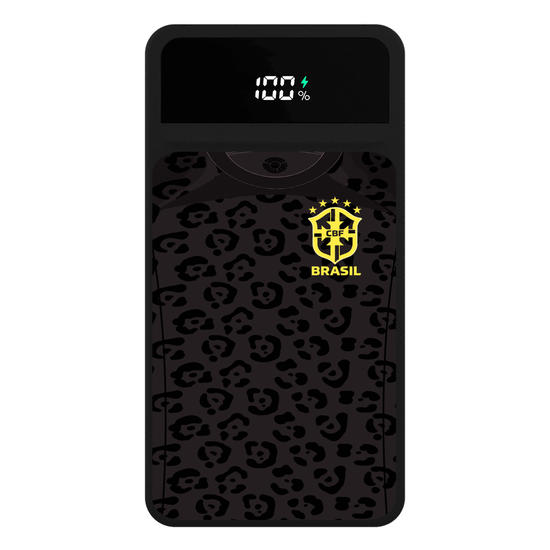 Carregador Portátil Turbo 10000mah Preto - Seleção Brasileira - Uniforme Goleiro 2022