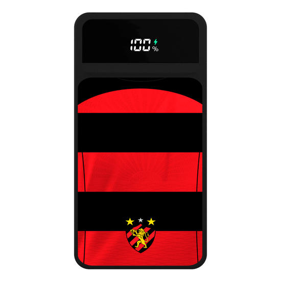 Carregador Portátil Turbo 10000mah Preto - Sport Recife - Uniforme 1 2022 Personalizado