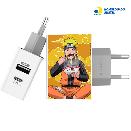 Carregador Turbo Power 18W Gocase - Iphone / Android - Naruto - Ramen