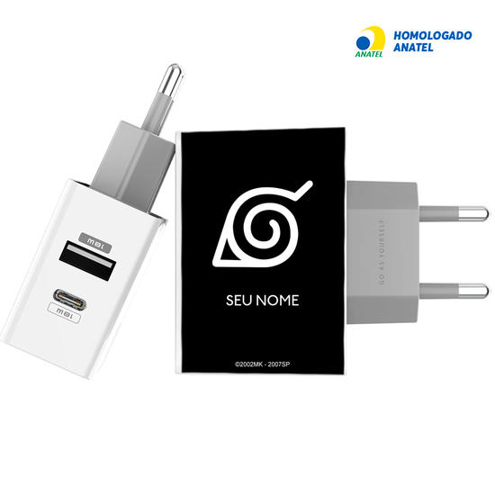 Carregador Turbo Power 18W Gocase - Iphone / Android - Naruto - Minha Vila