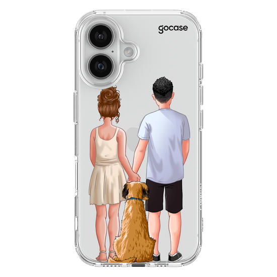 Capinha para celular Casal Com Pet