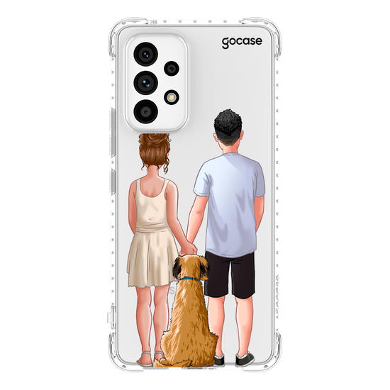 Capinha para celular Casal Com Pet
