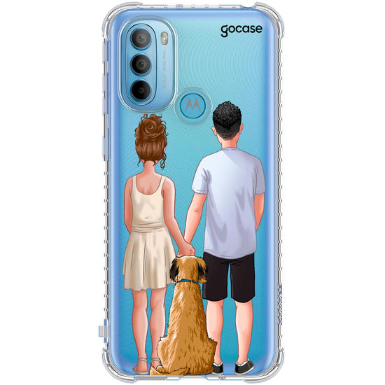 Capinha para celular Casal Com Pet