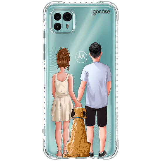 Capinha para celular Casal Com Pet