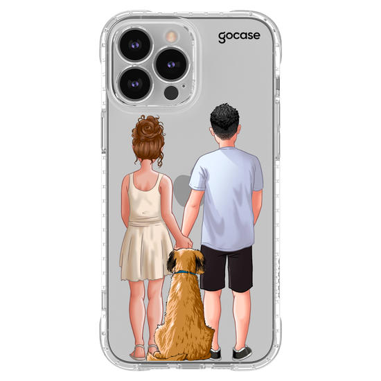 Capinha para celular Casal Com Pet