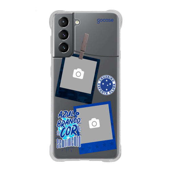 Capinha para celular Cruzeiro - Picture - Azul e Branco é a Cor do Sentimento