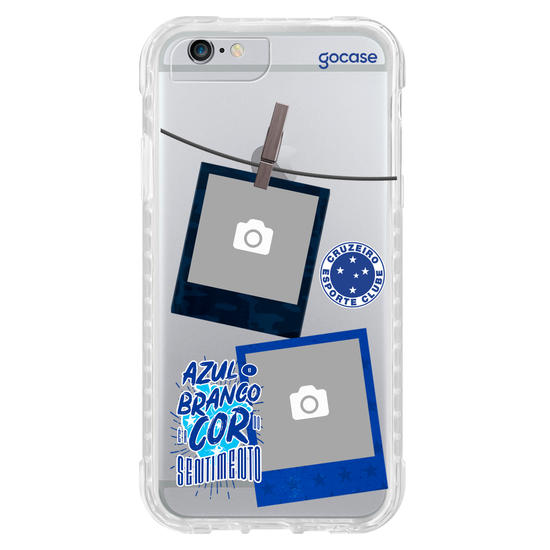 Capinha para celular Cruzeiro - Picture - Azul e Branco é a Cor do Sentimento