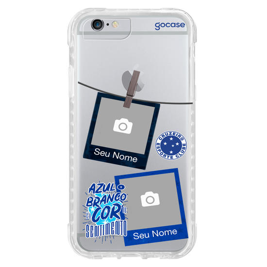 Capinha para celular Cruzeiro - Picture - Azul e Branco é a Cor do Sentimento